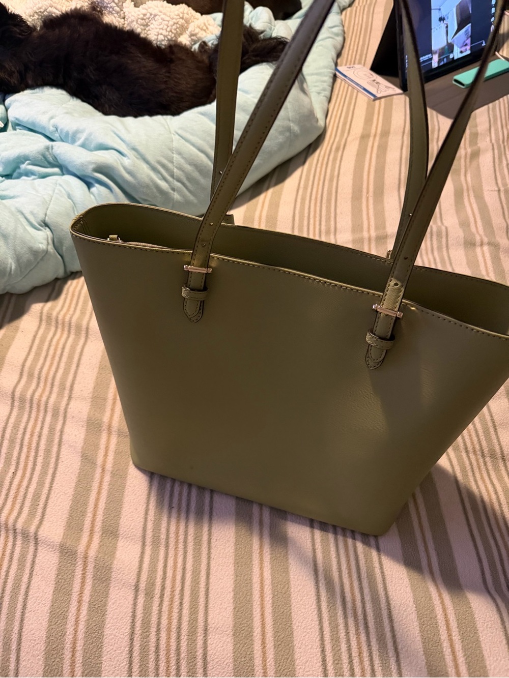 Michael Kors Olive Green Saffiano Tote